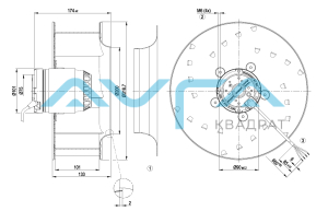 R2E310-AA01-08 Центробежный вентилятор ebmpapst