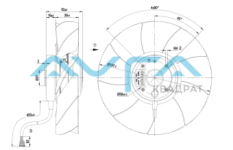 A2D200-AI18-01 Осевой вентилятор 200 мм ebmpapst