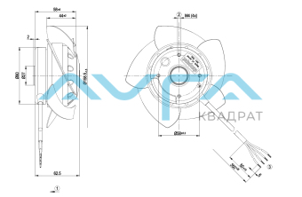 A2D160-AB22-07 Осевой вентилятор 160 мм ebmpapst