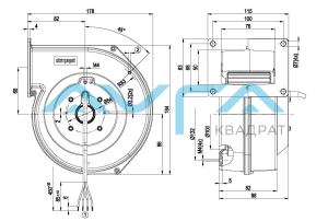 G2E120-AR77-01 Центробежный (радиальный) вентилятор ebmpapst