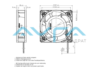 DV 5214/2 NU-805 Вентилятор компактный ebmpapst