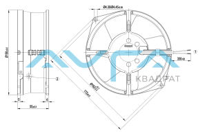 W2S130-AA03-97 Осевой вентилятор 130 мм ebmpapst