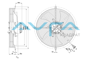 S2D300-AP02-31 Осевой вентилятор ebmpapst