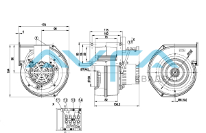 G2E120-DD70-12 Центробежный (радиальный) вентилятор ebmpapst