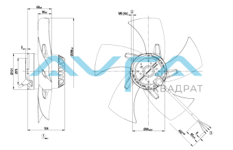 A2E300-AP02-02 Осевой вентилятор ebmpapst