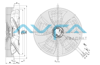 S3G450-AO02-32 Осевой вентилятор ebmpapst