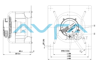 K3G250-AY11-C2 Центробежный (радиальный) вентилятор ebmpapst