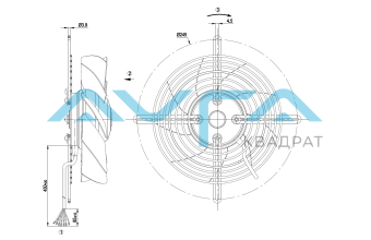 S2D200-BH18-01 Осевой вентилятор 200 мм ebmpapst