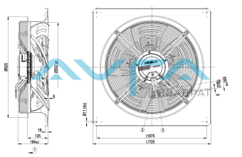W3G560-GQ41-01 Осевой вентилятор ebmpapst
