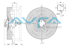 S4E400-AQ12-58 Осевой вентилятор ebmpapst