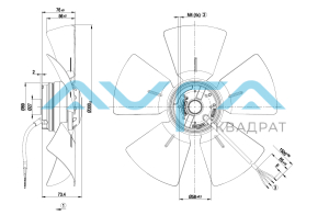 A4E300-AB01-48 Осевой вентилятор ebmpapst
