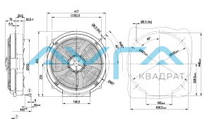 W4E350-JN02-30 Осевой вентилятор ebmpapst