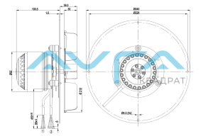 R2E210-AA34-01 Центробежный вентилятор ebmpapst
