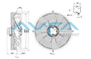 S4E500-AM03-02 Осевой вентилятор ebmpapst