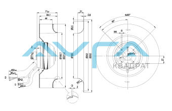 R2E220-AA40-71 Центробежный вентилятор ebmpapst