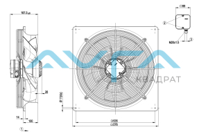 W4E450-DO09-21 Осевой вентилятор ebmpapst