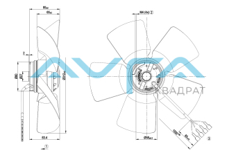 A4E315-AC08-19 Осевой вентилятор ebmpapst
