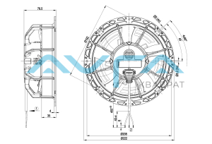 W1G172-EC87-18 Осевой вентилятор ebmpapst