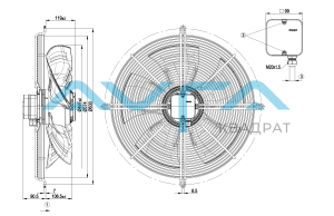 S4D500-BM03-02 Осевой вентилятор ebmpapst