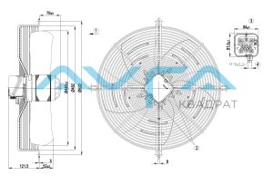 S6E450-AP02-06 Осевой вентилятор ebmpapst