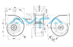 G4D180-BD28-16 Центробежный (радиальный) вентилятор ebmpapst