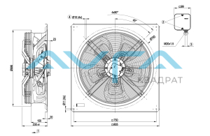 W4D630-GH01-01 Осевой вентилятор ebmpapst