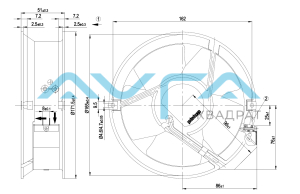 W2E143-AB09-01 Осевой вентилятор ebmpapst