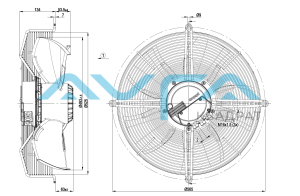 S3G500-AE33-01 Осевой вентилятор ebmpapst
