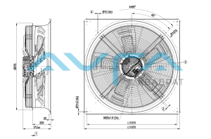 W3G910-GV12-71 Осевой вентилятор ebmpapst