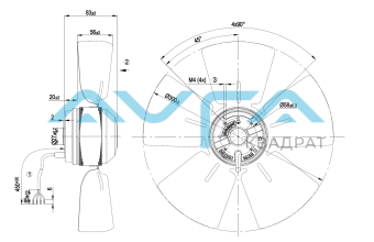 A4E300-AA01-01 Осевой вентилятор ebmpapst