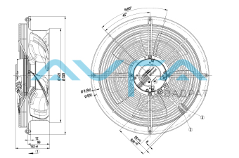 W3G400-CC22-51 Осевой вентилятор ebmpapst