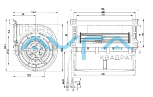 D3G133-LU01-01 Центробежный вентилятор (радиальный) ebmpapst