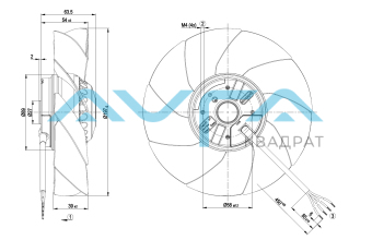 A2E200-AH38-01 Осевой вентилятор 200 мм ebmpapst