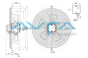 S4D500-BE03-02 Осевой вентилятор ebmpapst