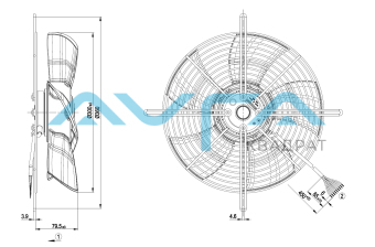 S4D300-BS34-37 Осевой вентилятор ebmpapst