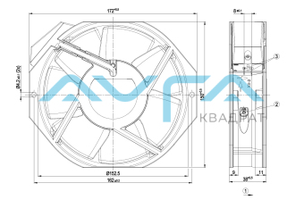 W2E142-BB01-01 Осевой вентилятор ebmpapst