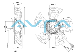 A4D300-AS34-16 Осевой вентилятор ebmpapst