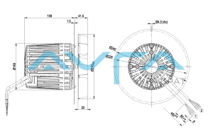 R3G210-AA73-01 Центробежный (радиальный) вентилятор ebmpapst