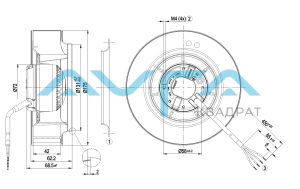 R2E175-AR70-05 Центробежный вентилятор ebmpapst