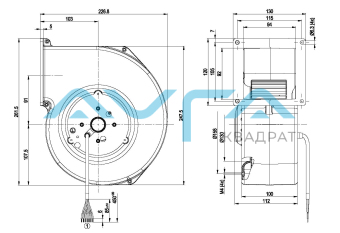 G2D160-AF02-01 Центробежный вентилятор ebmpapst