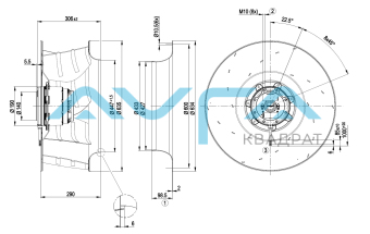 R6D630-AT03-01 Центробежный вентилятор ebmpapst