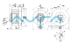 R6D310-CG03-01 Центробежный вентилятор ebmpapst