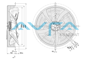 S3G350-AG03-32 Осевой вентилятор ebmpapst