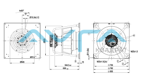 K3G560-PC04-01 Центробежный (радиальный) вентилятор ebmpapst