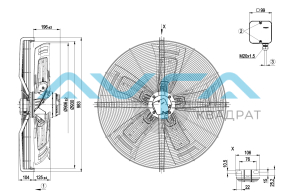 S6D910-CA01-01 Осевой вентилятор ebmpapst