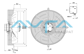 S4D450-GA14-02 Осевой вентилятор ebmpapst
