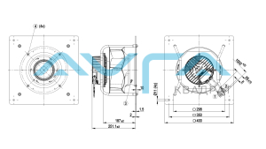 K3G250-PR17-I2 Центробежный (радиальный) вентилятор ebmpapst