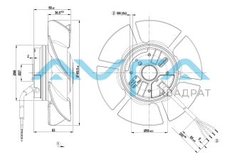 A2E170-AF23-11 Осевой вентилятор ebmpapst