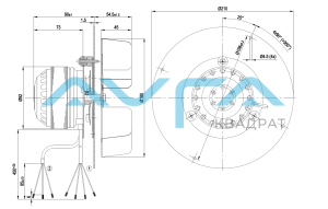 R2E180-CG82-01 Центробежный вентилятор ebmpapst