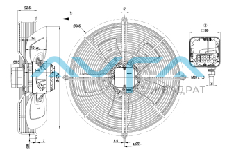 S4E500-AD03-01 Осевой вентилятор ebmpapst